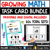 Math Task Cards Bundle | Printable Task Cards | Boom Cards