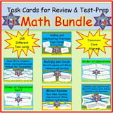 Math Task Cards Bundle for Review and Test Prep