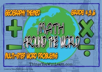 Preview of Math Around the World Task Cards