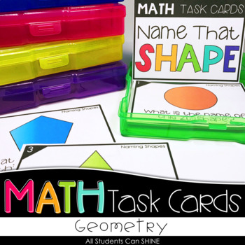 Preview of Math Task Cards - Geometry