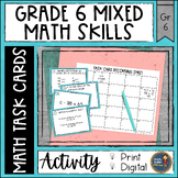 Math Task Cards Grade 6