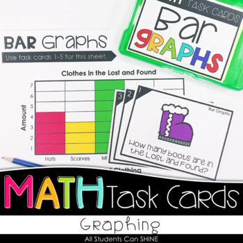 Preview of Math Task Cards - Graphing