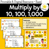 Math Task Cards: Multiply by Multiples of 10, 100, and 100