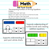 Math Task Cards - Part-Part-Whole Charts & Number Bond Practice