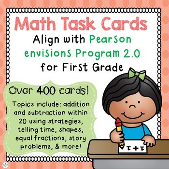 Preview of Math Task Cards- Pearson EnVision Program