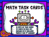 Math Task Cards - Robot Theme - 10 Sets