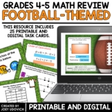 Math Task Cards: Skill Review With A Football Theme | Digi