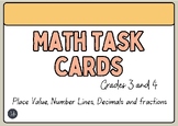 Math Task Cards - Year 3 - 4