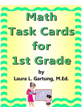 Preview of Math Task Cards for 1st Grade Sampler Set