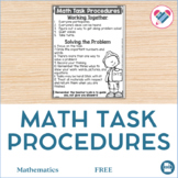 Math Task Procedures FREE