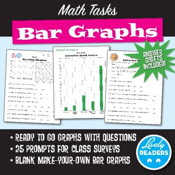 Preview of Math Tasks Bar Graphs with answer key