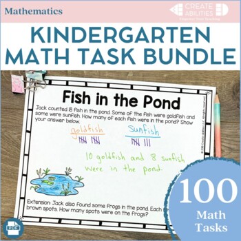 Preview of Math Tasks Bundle Kindergarten