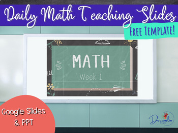 Preview of Math Teaching Slides Template
