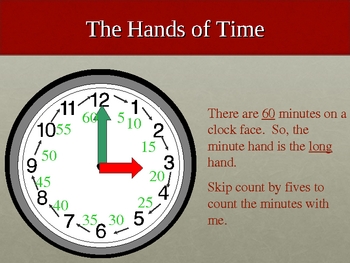 Math Telling Time PowerPoint Lesson practice and quiz by PowerPoint Maniac