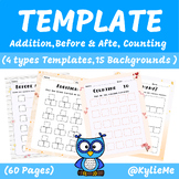 Math Template for Kindergarten and 1st