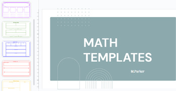 Preview of Math Templates for Student Problem Solving