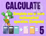Math Vocabulary Terms & Definitions Fun YOSHI Themed Poste