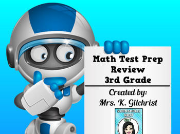 Preview of Math Test Prep 3rd Grade Promethean ActivInspire Flipchart Lesson