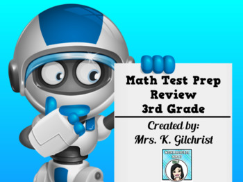 Preview of Math Test Prep 3rd Grade Smart Notebook Lesson