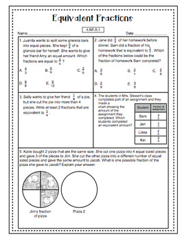 4th Grade Math Test Prep: Number and Operations - Fractions by Math Mojo