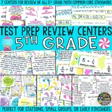 Math Test Prep Review Centers or Stations {Review of 5th G