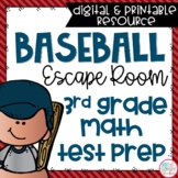 Math Test Prep Escape Room Third Grade - Digital and Printable