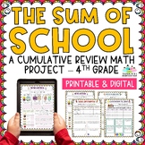 Math Test Prep Review Project for 4th Grade
