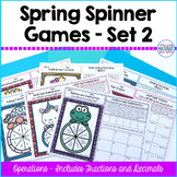 Math Test Prep Spinner Games | Operations 1