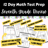 Math Test Prep & Spiral Review- 7th Grade (Florida B.E.S.T