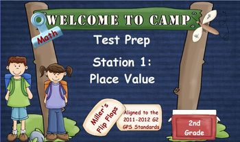 Preview of Math Test Prep - Station 1: Place Value - Promethean with Activotes