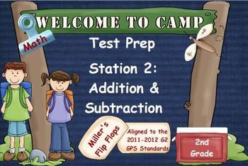 Preview of Math Test Prep - Station 2: Add & Subtract - Promethean Activotes