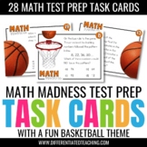 3rd Grade Math Test Prep Task Cards: A March Basketball Th