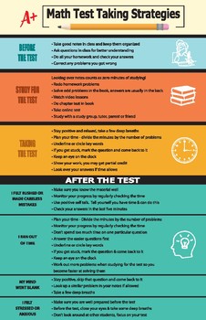 math test taking strategies