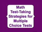 Math Test Taking Strategies for Multiple Choice Tests