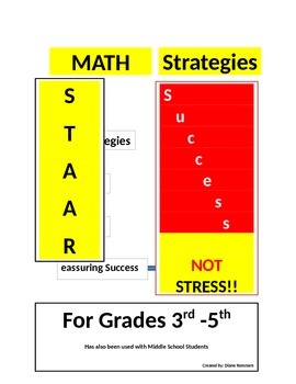 Preview of Math Test-Taking Strategies for STAAR! Success NOT STRESS!