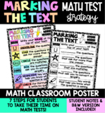 Math Test Taking Strategy Poster
