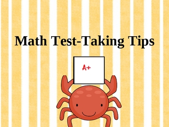Preview of Math Test-Taking Tips PowerPoint