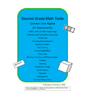 Math Tests -Second Grade (Addition, Subtraction, Fractions, Graphing, & More)