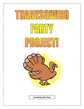 Preview of Math Thanksgiving Project