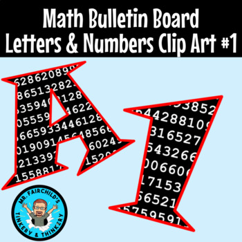 Math Bulletin Board Letters