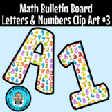 Math Theme Easy Cut Bulletin Board Letters and Numbers Cli