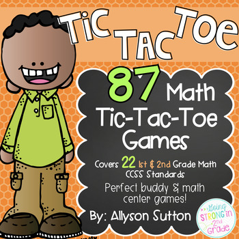 Math Tic Tac Toe K, 1st & 2nd Grade