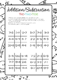 Math Tic Tac Toe: Engaging Addition and Subtraction Activi