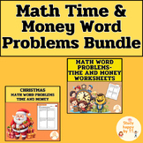 Math Time and Money Word Problems Bundle | Grades 4-6