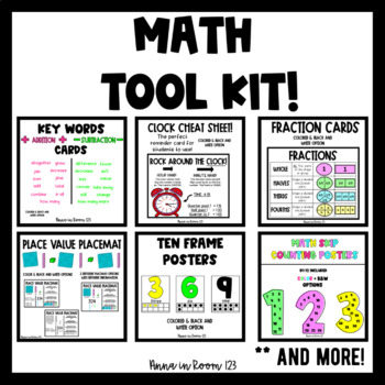 Preview of Individual Math Tool Kits | Posters | Handouts | Reference Cards *BUNDLE!!*