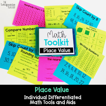 Preview of Math Tool Kit Place Value 3rd Grade Distance Learning Digital & Print Google