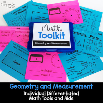 Preview of Math Tool Kit Geometry & Measurement 3rd Grade Distance Digital & Print Google