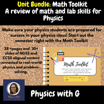 Preview of Math Toolkit: A Math Review and Lab Measurement Practice - Physics Unit Bundle