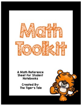 Preview of Math Toolkit / Math Reference Sheet