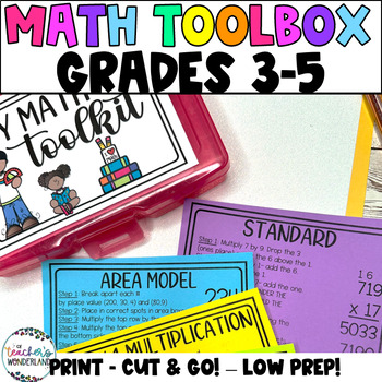 Preview of Math Toolkit & Reference Cards - Math Toolbox - Math Toolkit - RTI Intervention